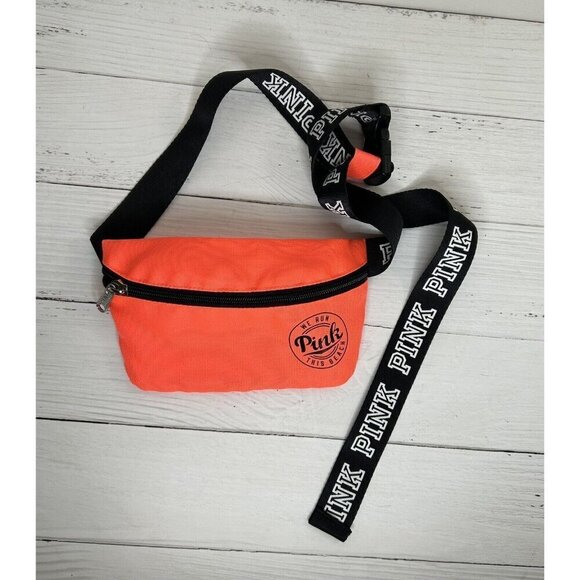 Victoria’s Secret PINK Fanny Pack Adjustable Waist Pack We Run This Beach Y2K - Picture 1 of 7